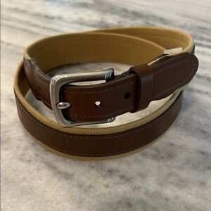 Boys Faux Leather Dog Embossed Belt sz XL (34/36) in Brown Tan